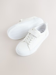 White Touch Fastening Elastic Lace Smart Trainers - Image 3 of 5