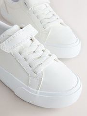White Touch Fastening Elastic Lace Smart Trainers - Image 4 of 5