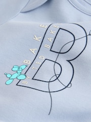 Baker by Ted Baker Blue 3 Pack Short Sleeve Bodysuits - Image 8 of 10