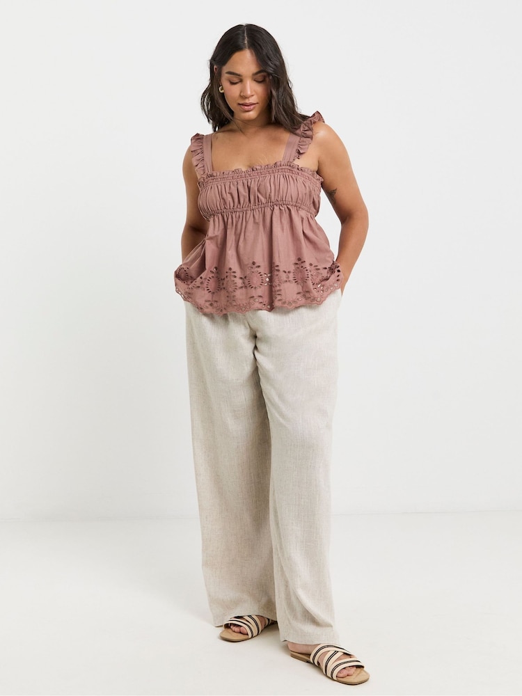 Simply Be Broderie Detail Vest Vest - Imagen 4 de 4