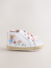 White/Pink Character - Baby High Top Trainers (0-24mths) - Imaginea 2 din 5