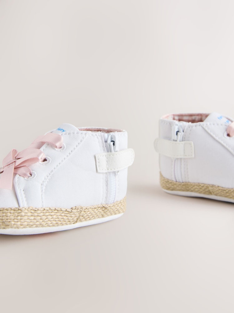 White/Pink Character Baby High Top Trainers (0-24mths) - Image 5 of 5 White/Pink Character Baby High Top Trainers (0-24mths) - Image 5 of 5