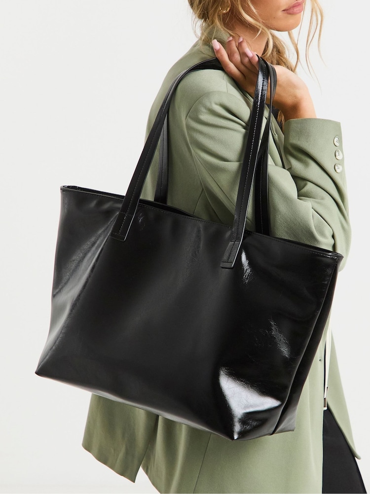 Simply Be Black Classic Tote Bag - Image 5 of 5 Simply Be Black Classic Tote Bag - Image 5 of 5