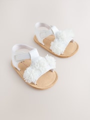 White Corsage Flower - Sandalias de bebé (0-24 meses) - Imagen 1 de 5