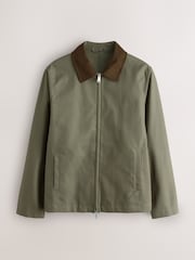 Green N. Premium Cotton Jacket with Faux Suede Collar - Image 5 of 9
