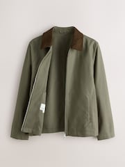 Green N. Premium Cotton Jacket with Faux Suede Collar - Image 6 of 9