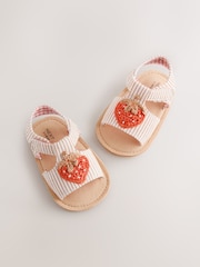 Blanco/rosa con diseño de fresas - Sandalias de bebé (0-24 meses) - Imagen 3 de 5