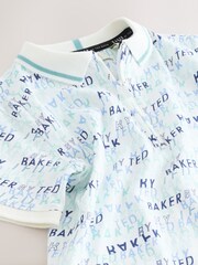 أبيض طباعة بالكامل - قميص بولو من Baker by Ted Baker  - صورة 10 من 12