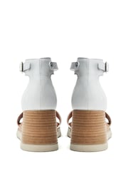 Moda in Pelle Blue Karia Two Part Wedge Sandals - Image 3 of 4