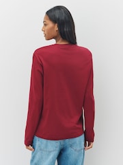 GANT Red Shield Logo Long Sleeve T-Shirt - Image 2 of 4