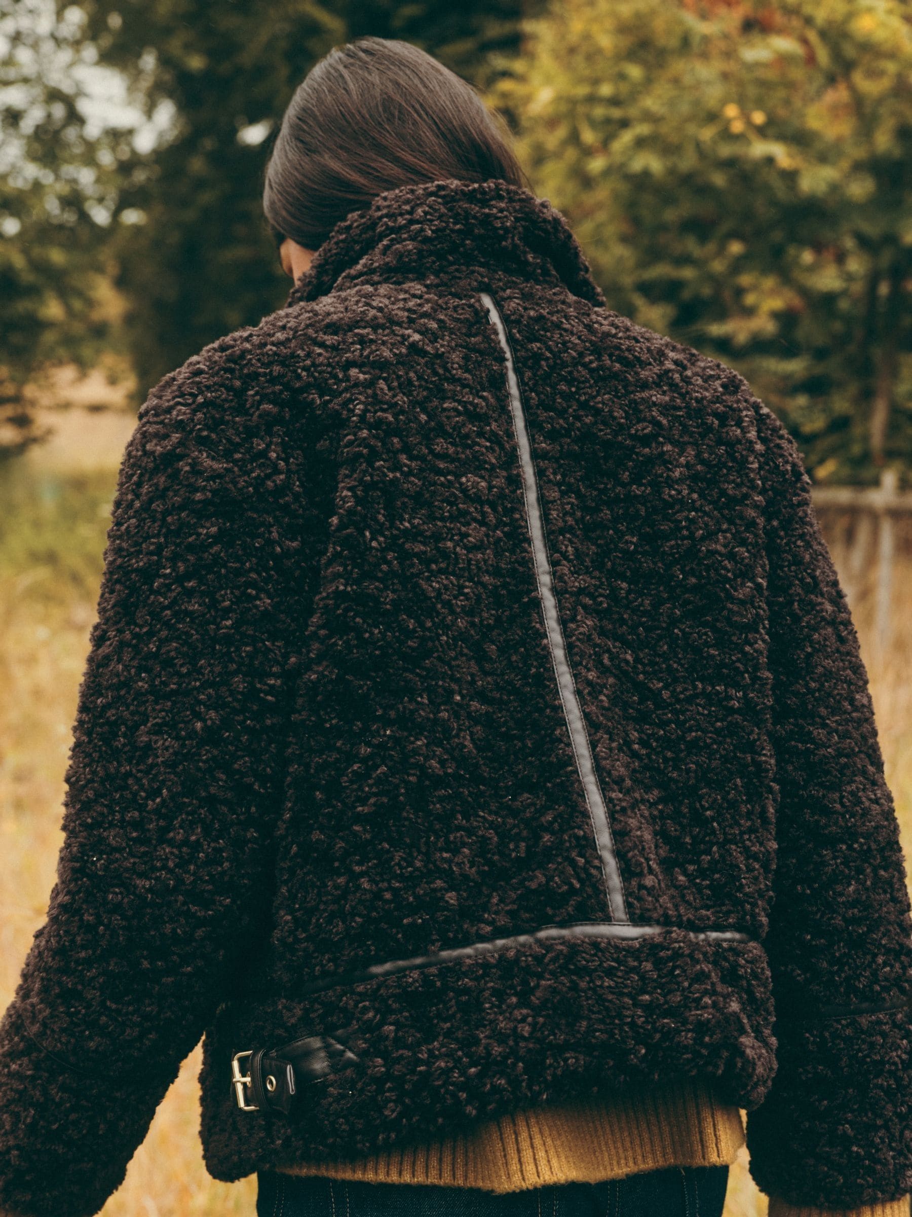 Buy Friends Like These Chocolate Brown Zip Through Borg Jacket