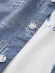 Baker by Ted Baker Chambray Shirt and T-Shirt Set - Image 9 of 11
