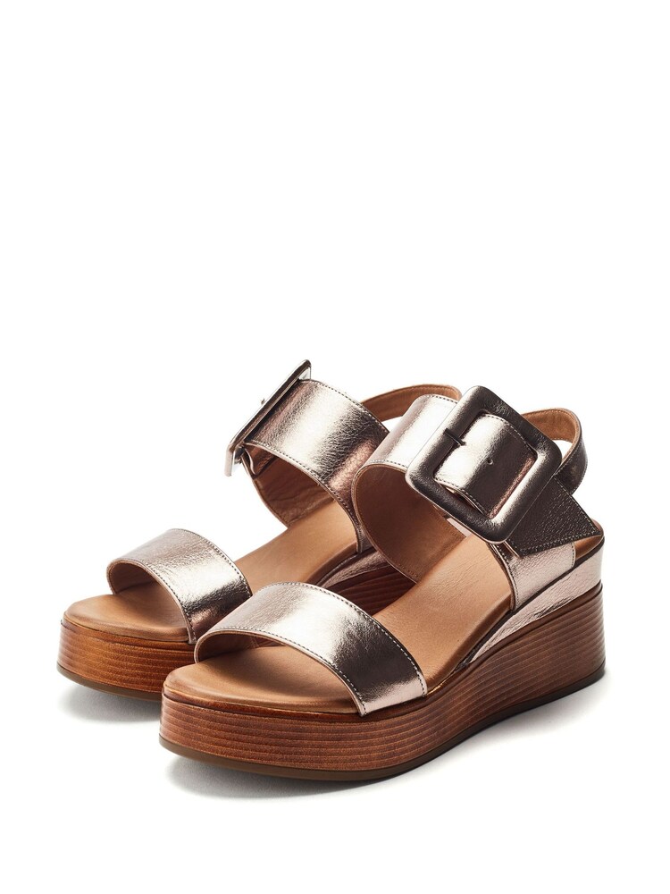 Gris - Moda in Pelle MAZUS Block Heel Smart Sandals - Imagen 2 de 4 Gris - Moda in Pelle MAZUS Block Heel Smart Sandals - Imagen 2 de 4