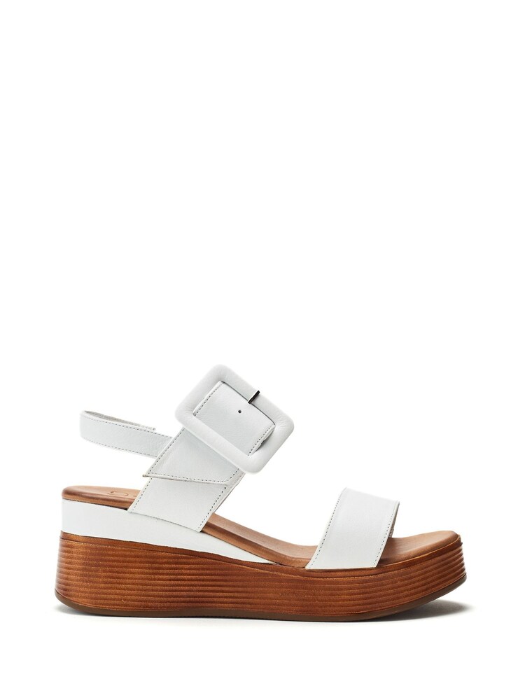 Blanco - Moda in Pelle MAZUS Block Heel Smart Sandals - Imagen 1 de 4 Blanco - Moda in Pelle MAZUS Block Heel Smart Sandals - Imagen 1 de 4