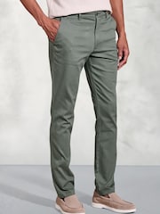 Brook Taverner Textured Stretch Cotton Chinos - Imagen 1 de 3