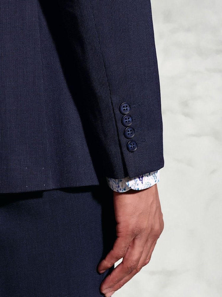 Brook Taverner Blue Washable Suit Jacket - Image 6 of 6 Brook Taverner Blue Washable Suit Jacket - Image 6 of 6