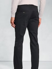Schwarz - Brook Taverner Stretch Cotton Chinos - Bild 2 von 2