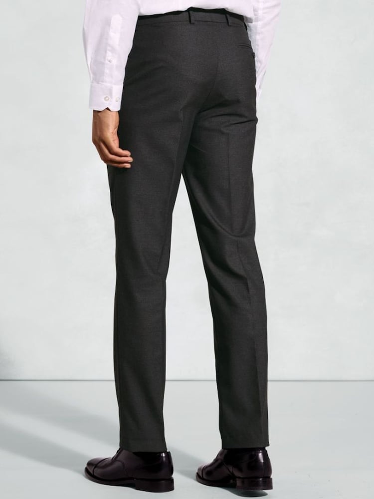 Brook Taverner Grey Plain Trousers - Image 2 of 3