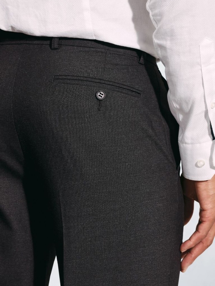 Brook Taverner Grey Plain Trousers - Image 3 of 3