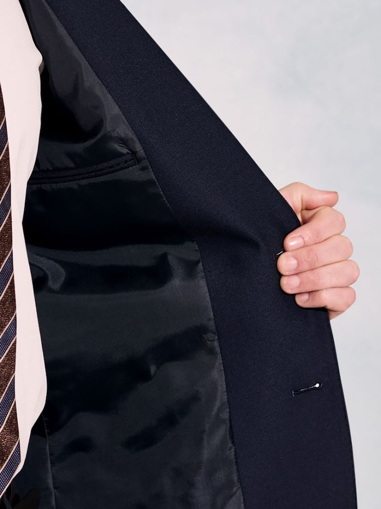 Brook Taverner Blue Wool Blend Blazer - Image 6 of 6 Brook Taverner Blue Wool Blend Blazer - Image 6 of 6