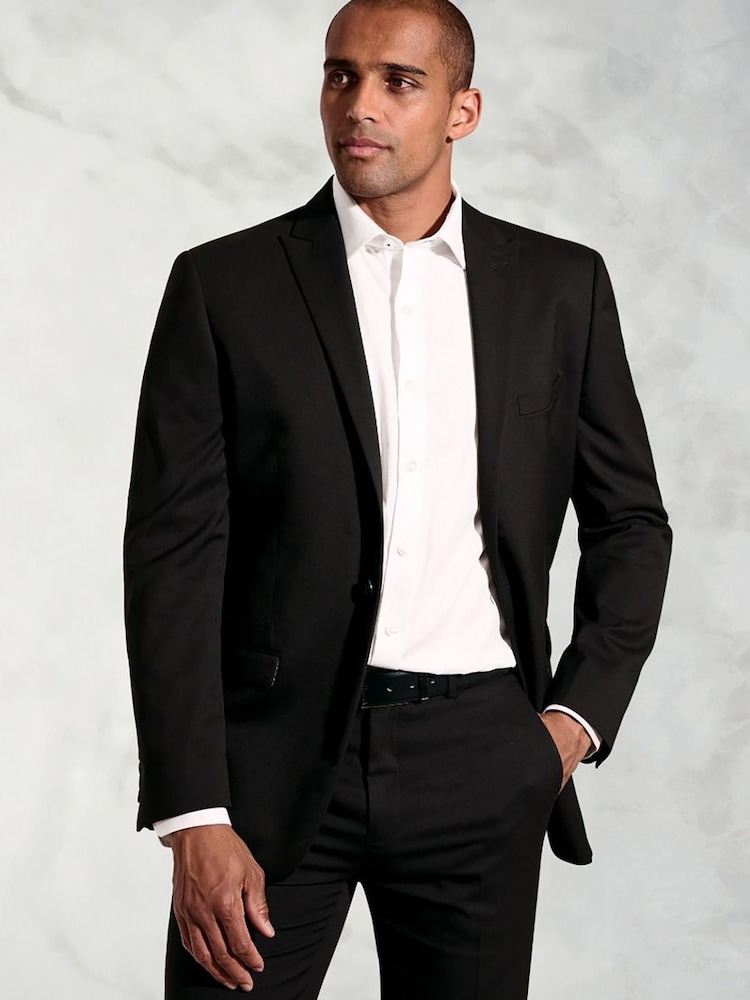 Brook Taverner Black Washable Suit Jacket - Image 1 of 6 Brook Taverner Black Washable Suit Jacket - Image 1 of 6