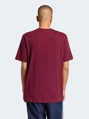 adidas Originals Maroon Red Essential Loose Short Sleeves T-Shirt - Image 3 of 7