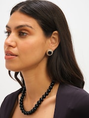 Jon Richard Gold Tone Enamel Round Earrings - Image 4 of 5