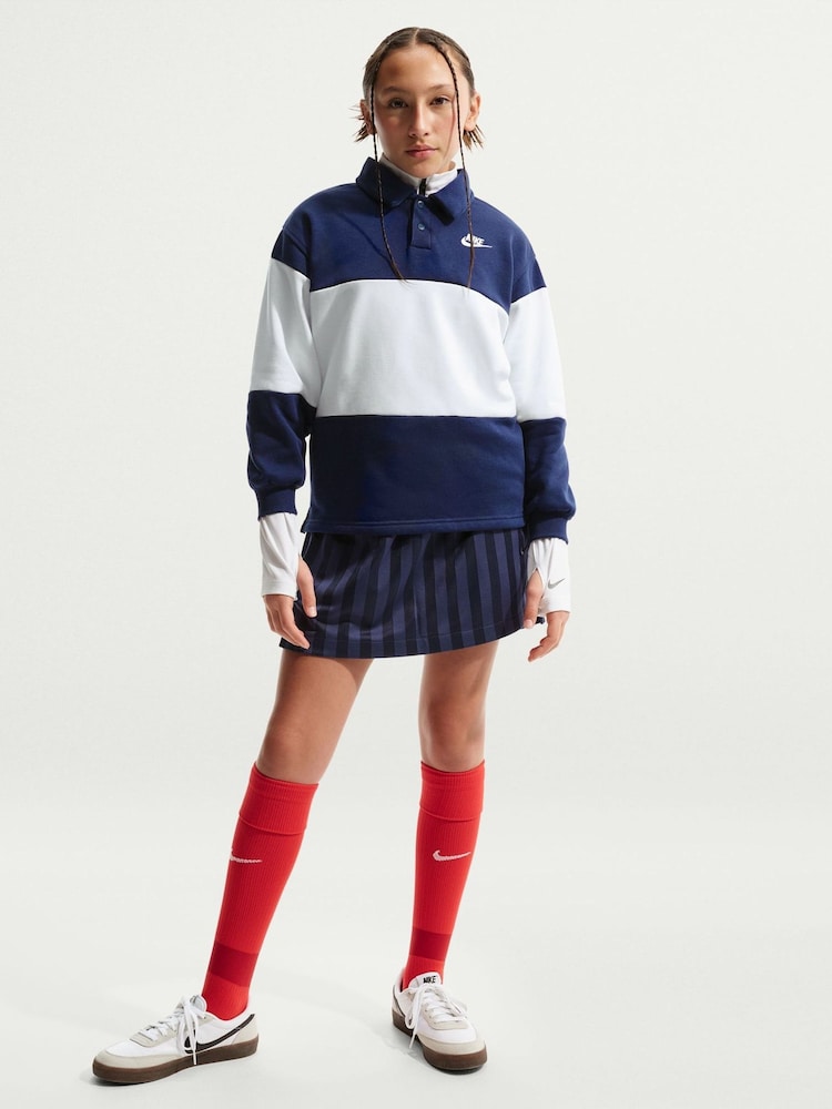 Nike Midnight Navy Sportswear Club Rugby Shirt - Image 1 of 7