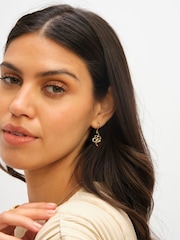 Jon Richard Gold Tone Snake Earrings - Image 4 of 5