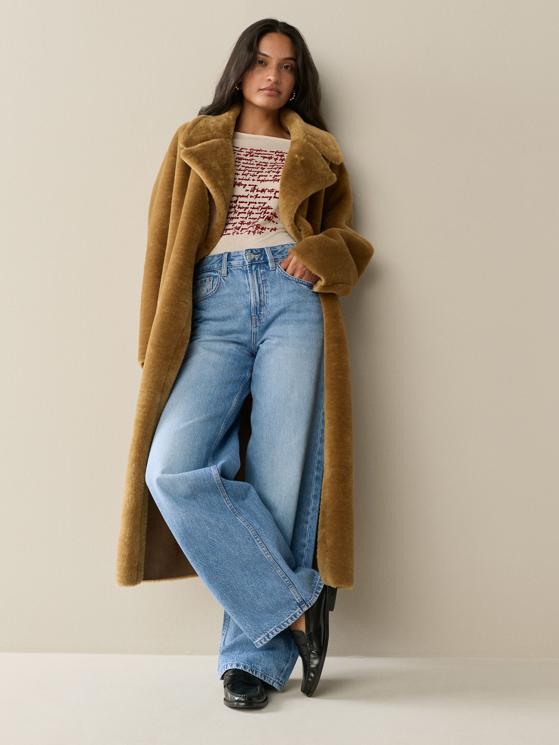 Next：日本 ブラック/ミッドブルー - ワイドレッグジーンズ 2 パック