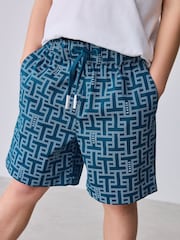 طقم تيشرت وشورت بطبعة كاملة باللون الأزرق من Baker by Ted Baker - صورة 4 من 18