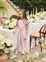 Pink Plisse Jumpsuit (3-16yrs) - Image 1 of 6