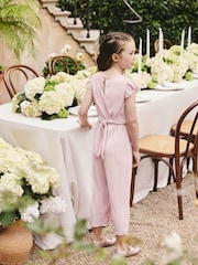 Pink Plisse Jumpsuit (3-16yrs) - Image 2 of 6