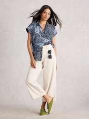 White Stuff Blue Ellie Cotton Shirt - Image 1 of 6