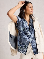 White Stuff Blue Ellie Cotton Shirt - Image 2 of 6