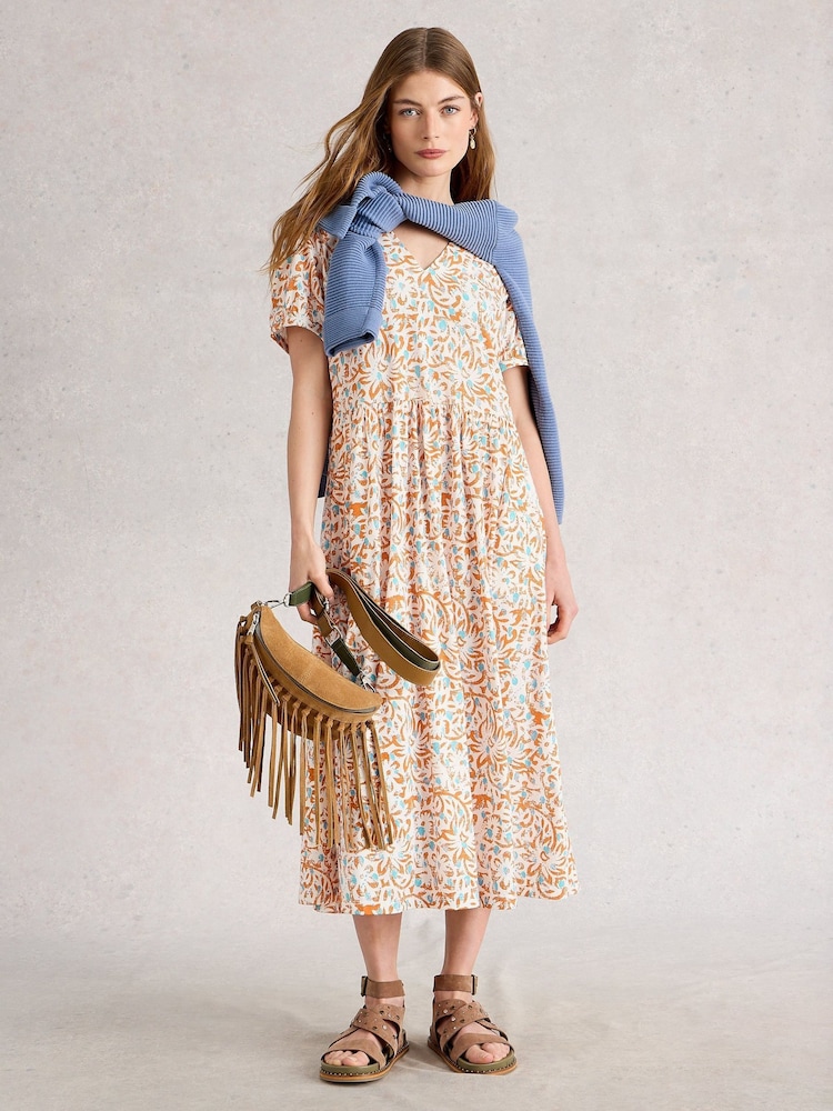 White Stuff White Leah Jersey Dress - Image 1 of 6