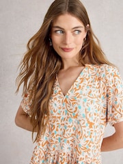 White Stuff White Leah Jersey Dress - Image 4 of 6
