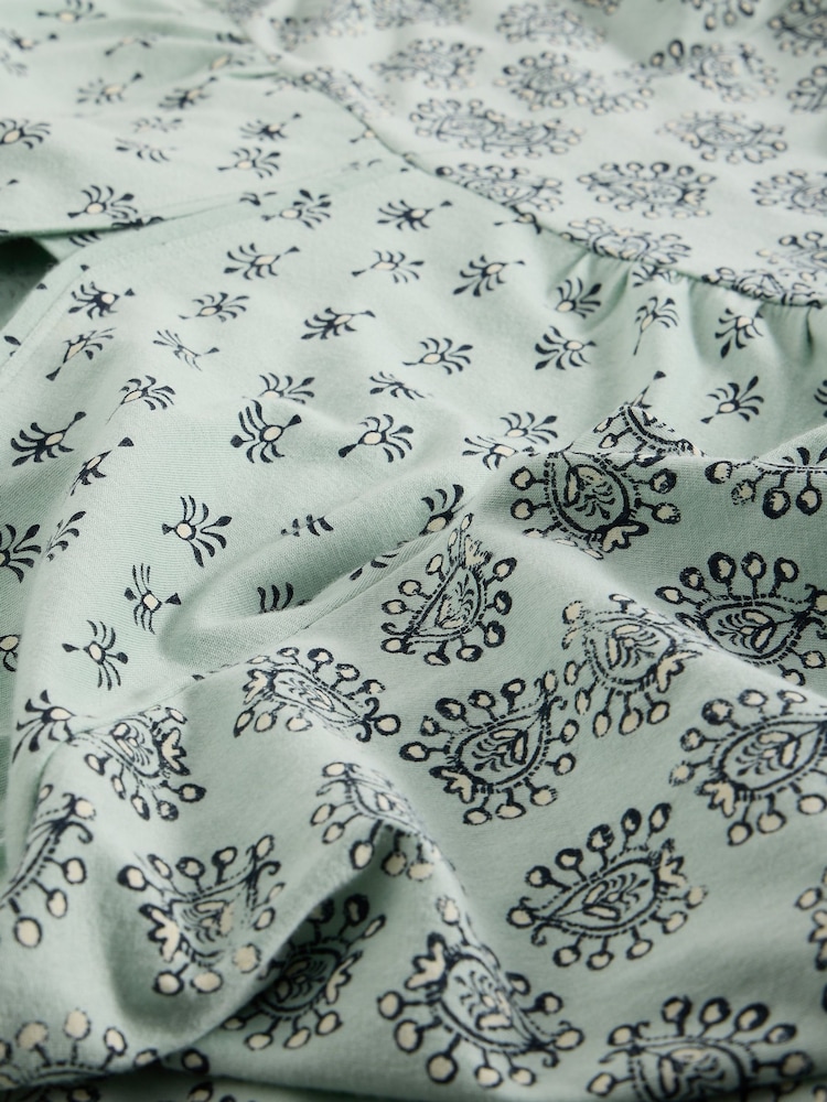 White Stuff Green Megan Jersey Dress - Image 6 of 6