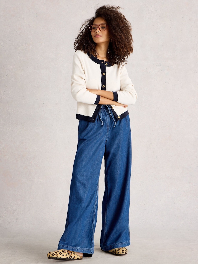 Natural - White Stuff Charlotte Cardigan - Imagem 1 de 6
