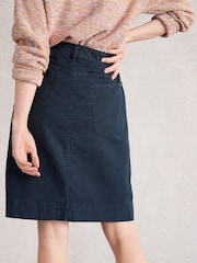 White Stuff Blue Tia Chino Skirt - Image 2 of 6