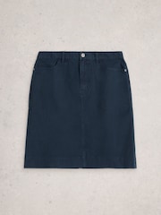 White Stuff Blue Tia Chino Skirt - Image 5 of 6