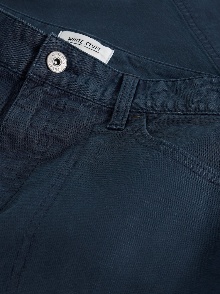 White Stuff Blue Tia Chino Skirt - Image 6 of 6
