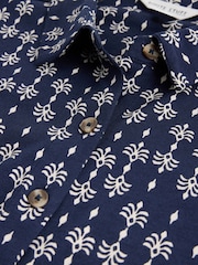 White Stuff Blue Rua Jersey Shirt Dress - Image 6 of 6
