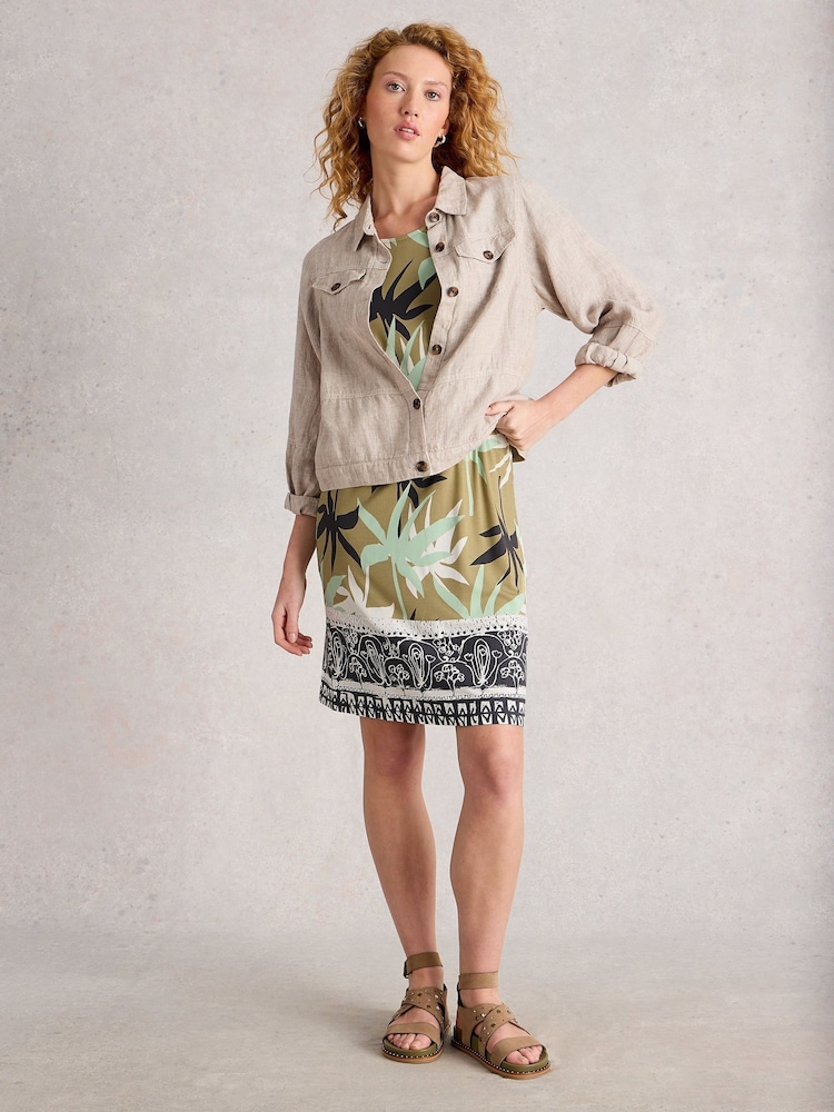 White Stuff Green Tallie Jersey Dress - Image 1 of 6