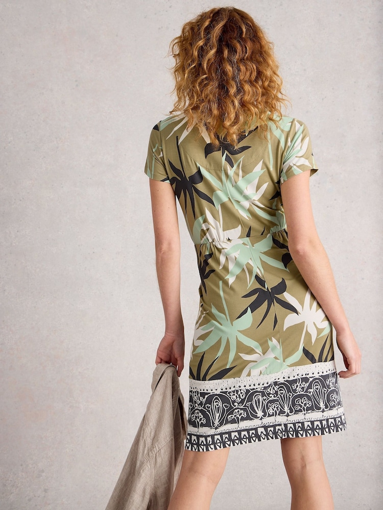 White Stuff Green Tallie Jersey Dress - Image 2 of 6