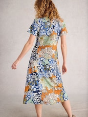 Orange - White Stuff Rua Jersey-Hemdkleid - Bild 2 von 6
