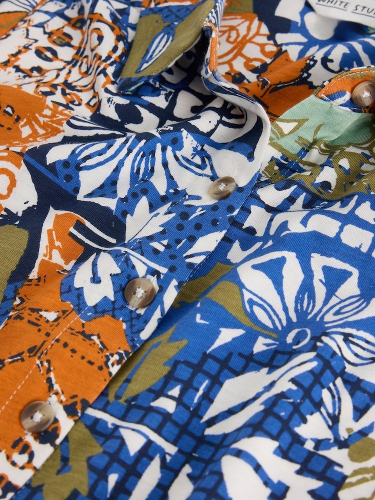 White Stuff Orange Rua Jersey Shirt Dress - Image 6 of 6 White Stuff Orange Rua Jersey Shirt Dress - Image 6 of 6