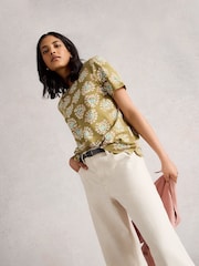 White Stuff Green Abbie T-Shirt - Image 3 of 6