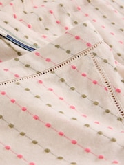 Creme - White Stuff Embroidered Stripe T-Shirt - Bild 6 von 6