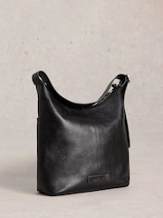 White Stuff Black Sophia Leather Cross-Body Bag - Image 1 of 6